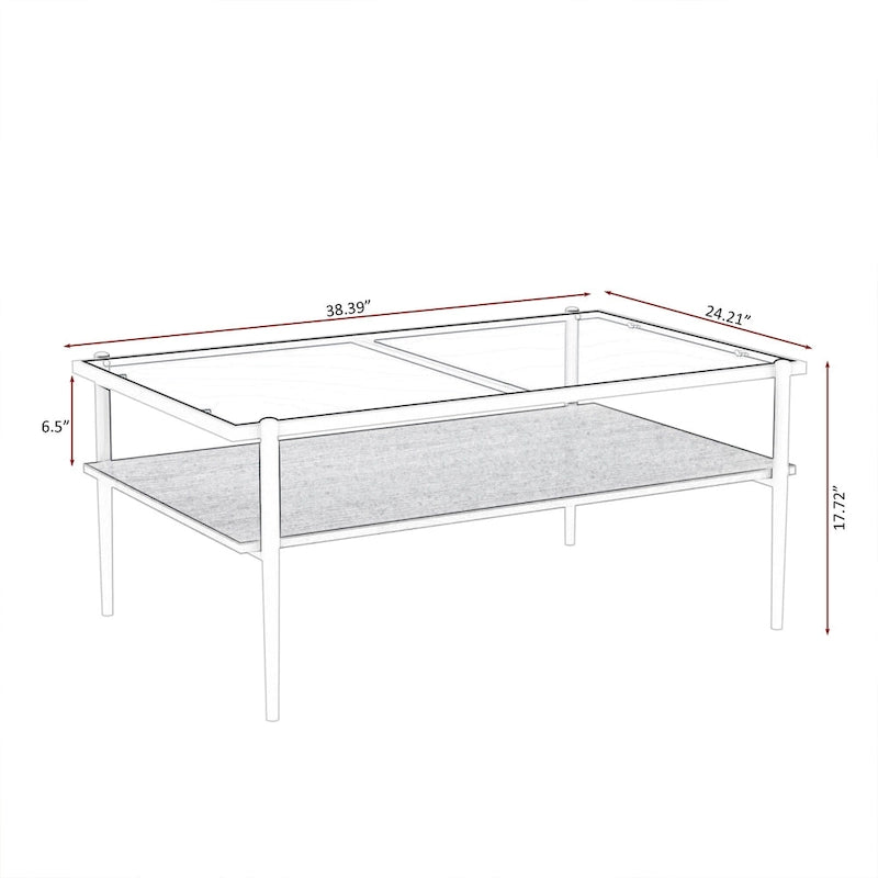 Gray Glass Coffee & End Table Set of 3, Modern Style, Seats 2–4