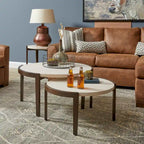 Palette Stone Round Coffee Table - 35 x 18 x 35