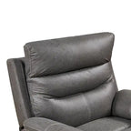 Yellow Brown & Gray Power Swivel Rocker Recliner Chair, 240° Swivel, Single Seat