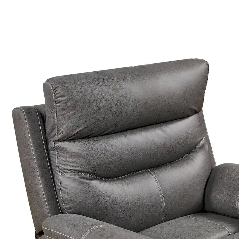 Yellow Brown & Gray Power Swivel Rocker Recliner Chair, 240° Swivel, Single Seat