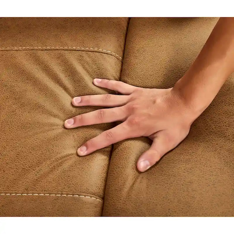 Yellow Brown & Gray Power Swivel Rocker Recliner Chair, 240° Swivel, Single Seat