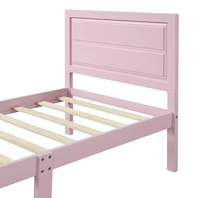 Lit plateforme en bois