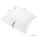 Meuble de rangement mural verrouillable pour salon de coiffure en bois - 15,98 x 40,47 x 32,01