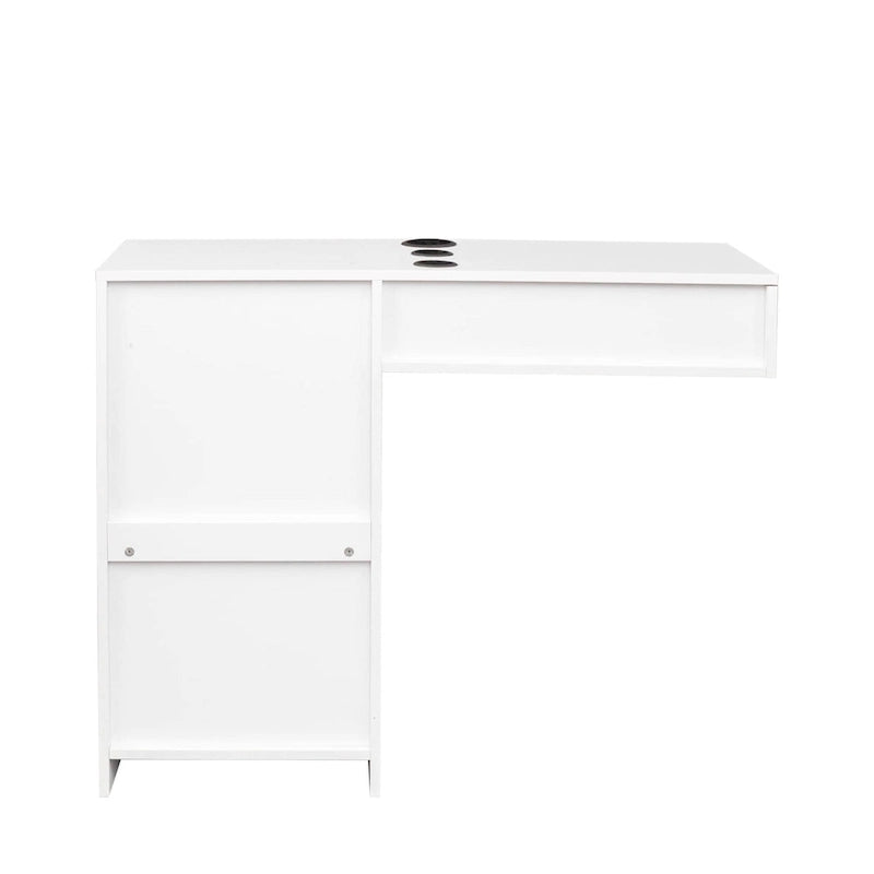 Meuble de rangement mural verrouillable pour salon de coiffure en bois - 15,98 x 40,47 x 32,01