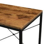 Light Oak / White / Barnwood / Charcoal Grey Office Desk with Shelves, Single-Person Workstation
