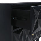 Bea Geometric Textured Glam 6-drawer Dresser