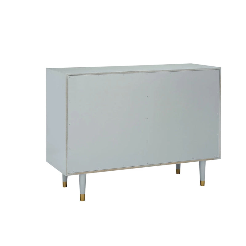 Bea Geometric Textured Glam 6-drawer Dresser