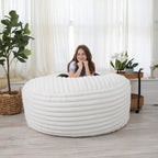 Faux Fur Large Bean Bag Chair with Removable Cover, 1–2 Adults