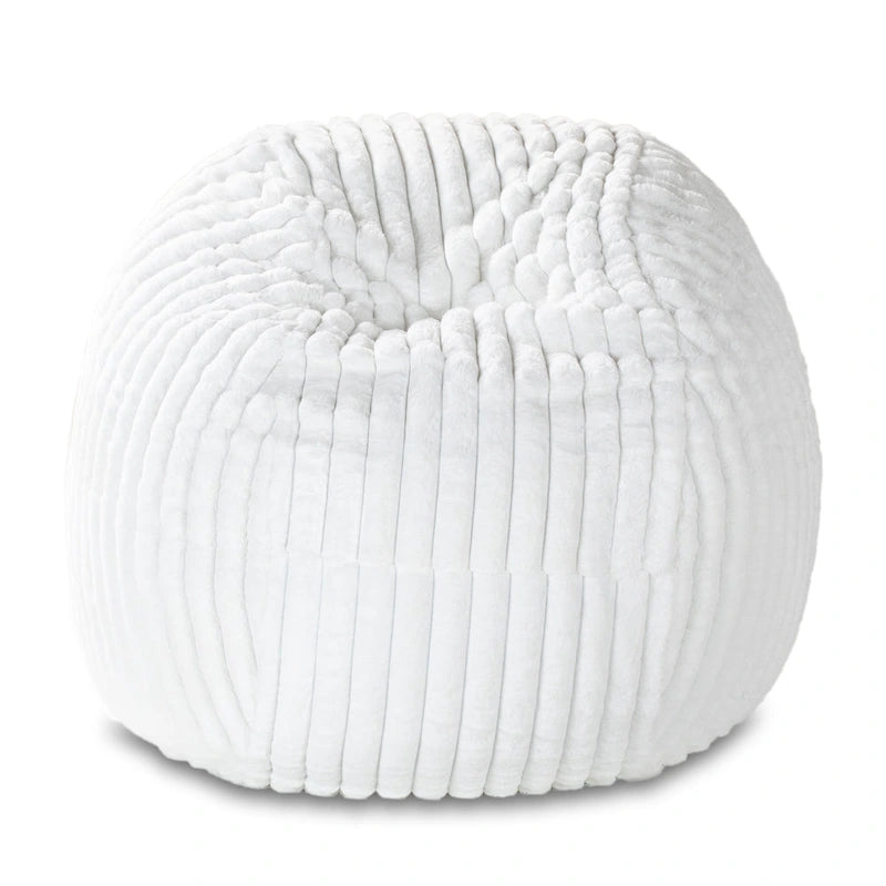 Faux Fur Large Bean Bag Chair with Removable Cover, 1–2 Adults