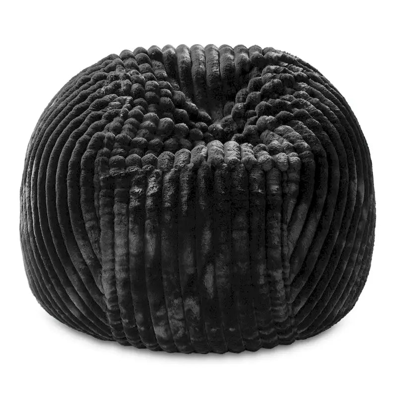 Faux Fur Large Bean Bag Chair with Removable Cover, 1–2 Adults
