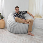 Faux Fur Large Bean Bag Chair with Removable Cover, 1–2 Adults
