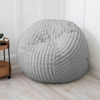 Faux Fur Large Bean Bag Chair with Removable Cover, 1–2 Adults