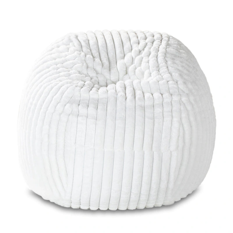 Faux Fur Large Bean Bag Chair with Removable Cover, 1–2 Adults