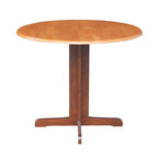 Brown / Linen White / Black / Espresso Drop Leaf Round Dining Table for 2
