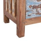 Brown Solid Mahogany Wood Nightstand with Cabinet Door, 3 Sizes