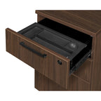 Bureau à piédestal simple 42 po – Acajou / Cerisier / Gris cendré, 1 place