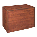 Bureau à piédestal simple 42 po – Acajou / Cerisier / Gris cendré, 1 place