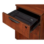 Bureau à piédestal simple 42 po – Acajou / Cerisier / Gris cendré, 1 place