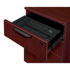 Bureau à piédestal simple 42 po – Acajou / Cerisier / Gris cendré, 1 place