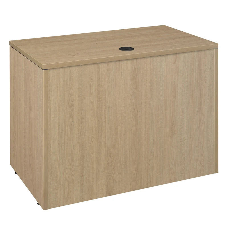 Bureau à piédestal simple 42 po – Acajou / Cerisier / Gris cendré, 1 place