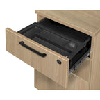 Bureau à piédestal simple 42 po – Acajou / Cerisier / Gris cendré, 1 place