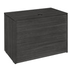 Bureau à piédestal simple 42 po – Acajou / Cerisier / Gris cendré, 1 place