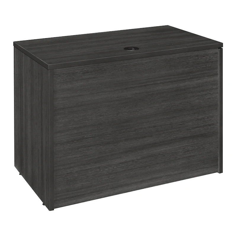 Bureau à piédestal simple 42 po – Acajou / Cerisier / Gris cendré, 1 place