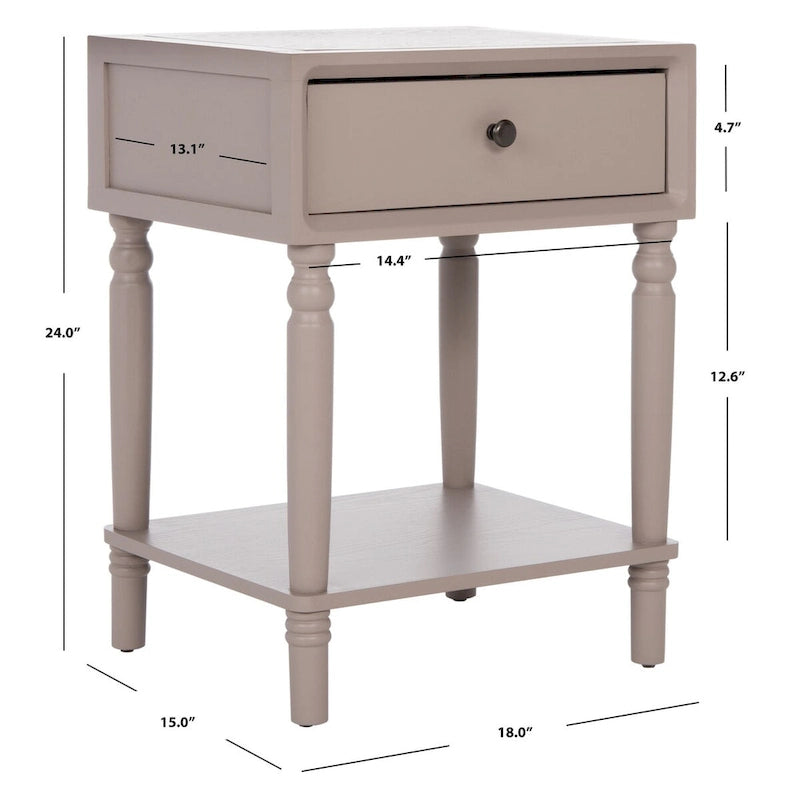 Table d'appoint Louetta SAFAVIEH - 45,7 cm L x 38,1 cm P x 61 cm H