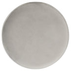Pouf en velours avec base en laiton, une place – Marine / Laiton