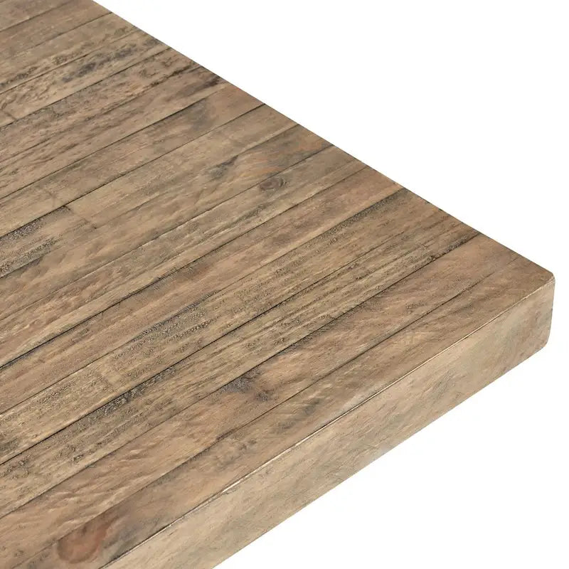 Natural Brown Plinth Base Dining Table, Seats 6–8