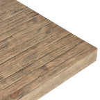 Natural Brown Plinth Base Dining Table, Seats 6–8