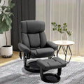 Fauteuil inclinable de massage en cuir PU HOMCOM avec repose-pieds