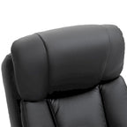 Fauteuil inclinable de massage en cuir PU HOMCOM avec repose-pieds