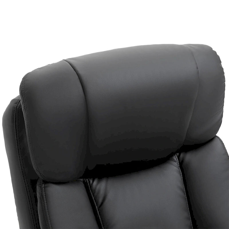 Fauteuil inclinable de massage en cuir PU HOMCOM avec repose-pieds