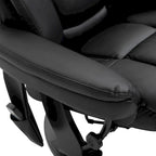 Fauteuil inclinable de massage en cuir PU HOMCOM avec repose-pieds