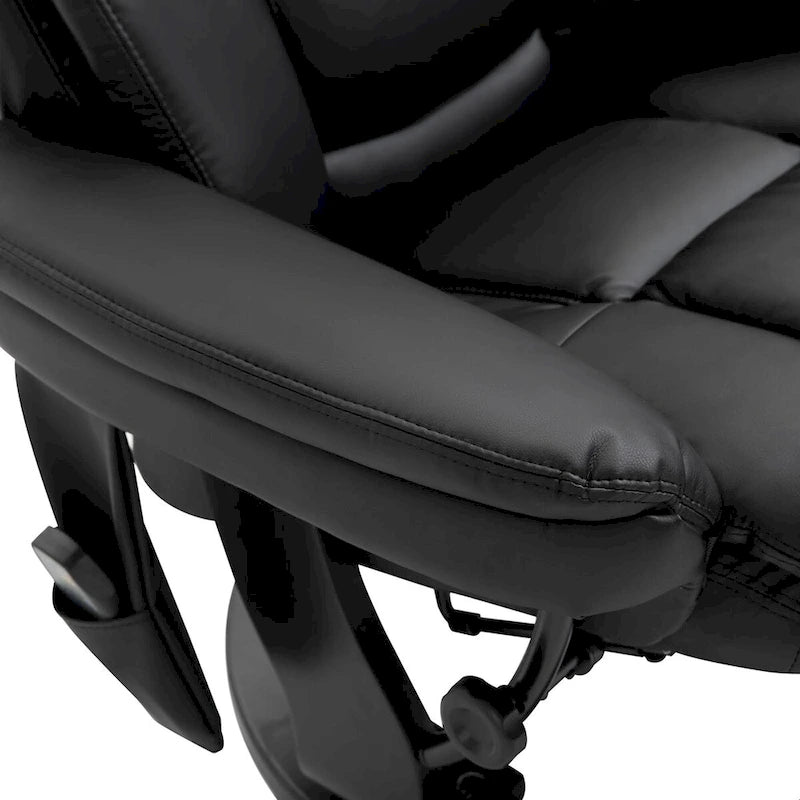Fauteuil inclinable de massage en cuir PU HOMCOM avec repose-pieds