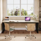 Bureau informatique 2 personnes de 199,9 cm, bureau exécutif en bois pour bureau à domicile