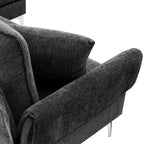 L-shaped Convertible Sectional Sofa, Chenille Sofa Couch with Reversible Chaise Lounge for Living Room, Apartment