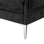 L-shaped Convertible Sectional Sofa, Chenille Sofa Couch with Reversible Chaise Lounge for Living Room, Apartment
