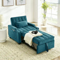 Fauteuil convertible en velours