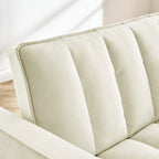 Fauteuil convertible en velours