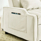 Fauteuil convertible en velours