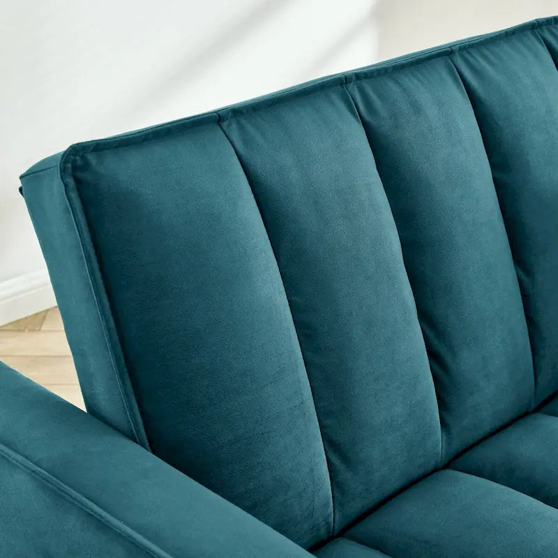 Fauteuil convertible en velours