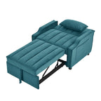 Fauteuil convertible en velours